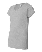 Gildan 64V00L - Women's Softstyle V-Neck T-Shirt - Sport Grey