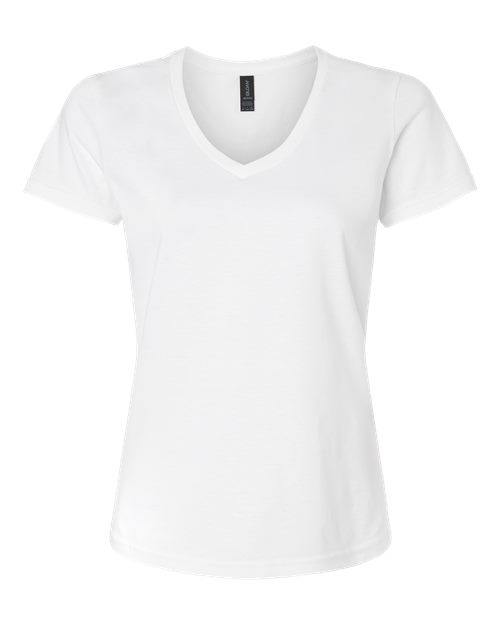 Gildan 64V00L - Women's Softstyle V-Neck T-Shirt - White