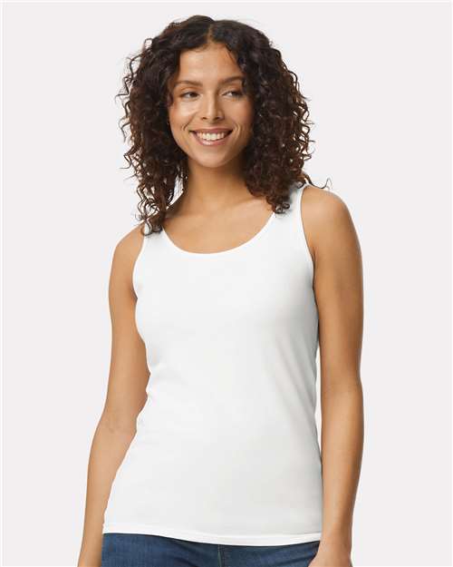 Gildan 64200L - Women's Softstyle Tank Top - White