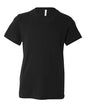 BELLA + CANVAS 3001Y - Youth Jersey Tee - Black