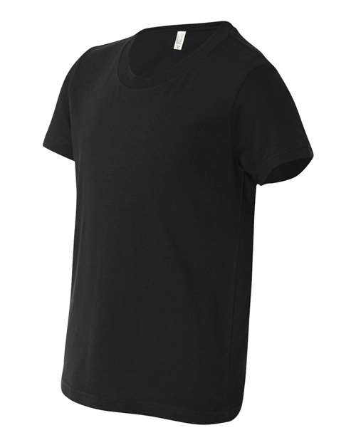 BELLA + CANVAS 3001Y - Youth Jersey Tee - Black