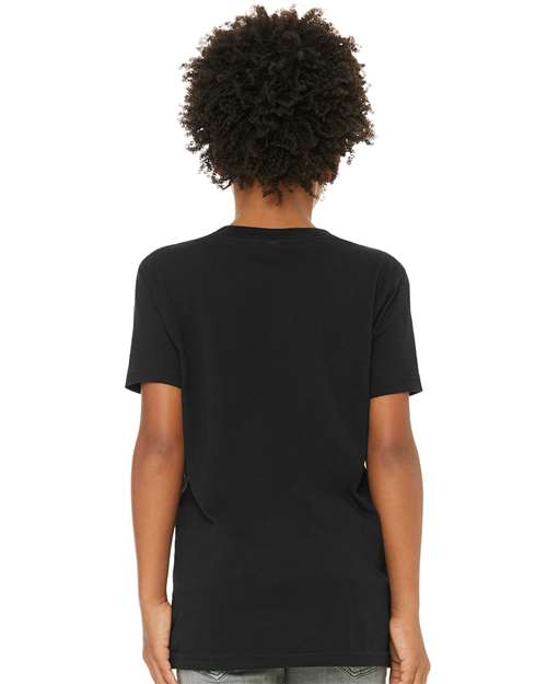 BELLA + CANVAS 3001Y - Youth Jersey Tee - Black