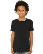 BELLA + CANVAS 3001Y - Youth Jersey Tee - Black