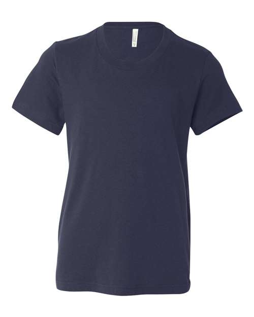 BELLA + CANVAS 3001Y - Youth Jersey Tee - Navy