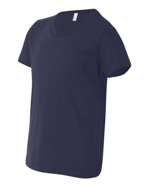 BELLA + CANVAS 3001Y - Youth Jersey Tee - Navy