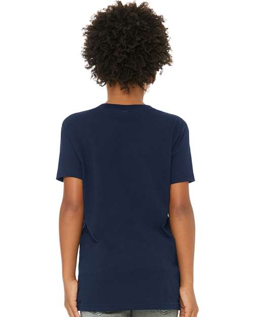 BELLA + CANVAS 3001Y - Youth Jersey Tee - Navy
