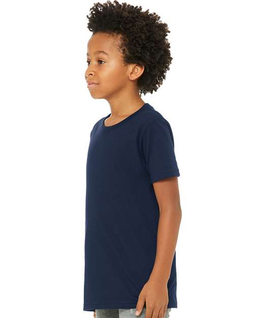 BELLA + CANVAS 3001Y - Youth Jersey Tee - Navy