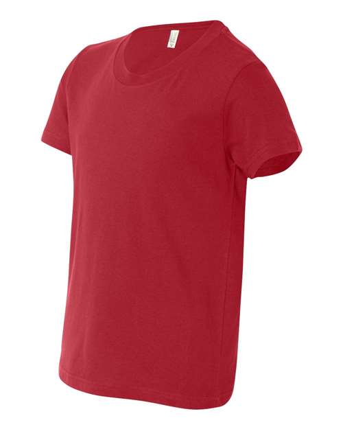 BELLA + CANVAS 3001Y - Youth Jersey Tee - Red