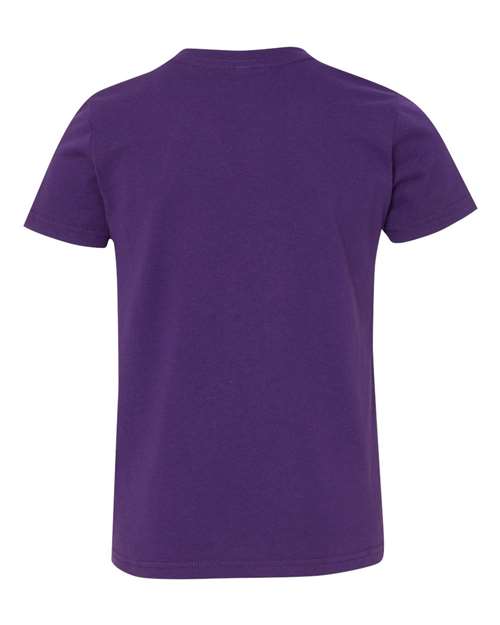 BELLA + CANVAS 3001Y - Youth Jersey Tee - Team Purple