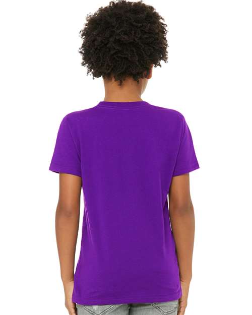 BELLA + CANVAS 3001Y - Youth Jersey Tee - Team Purple