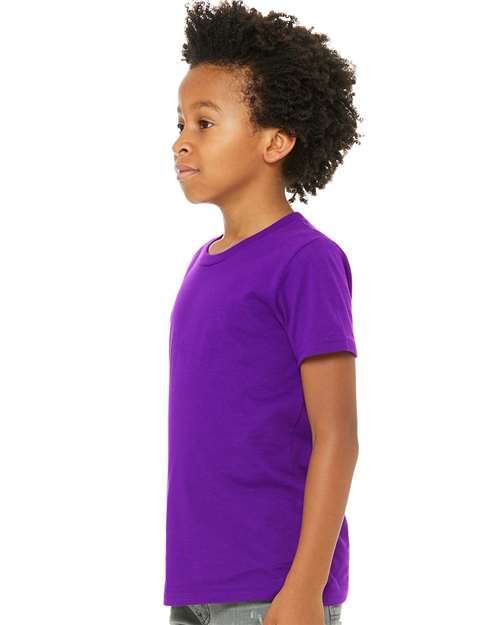 BELLA + CANVAS 3001Y - Youth Jersey Tee - Team Purple