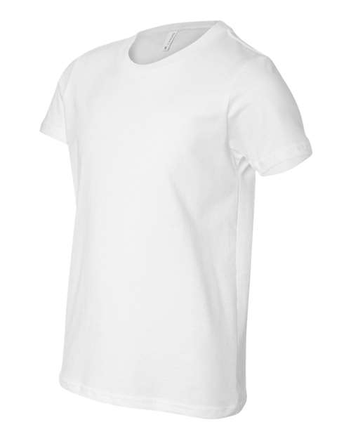 BELLA + CANVAS 3001Y - Youth Jersey Tee - White