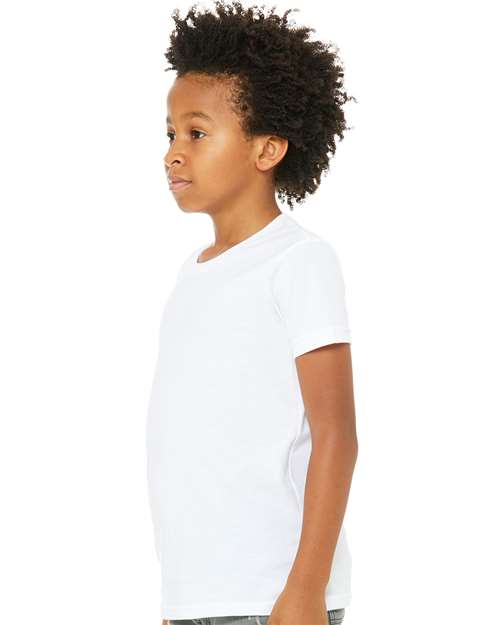 BELLA + CANVAS 3001Y - Youth Jersey Tee - White