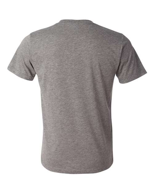 BELLA + CANVAS 3415 - Unisex Triblend V-Neck Tee - Grey Triblend
