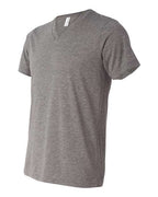 BELLA + CANVAS 3415 - Unisex Triblend V-Neck Tee - Grey Triblend