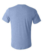 BELLA + CANVAS 3415 - Unisex Triblend V-Neck Tee - Blue Triblend