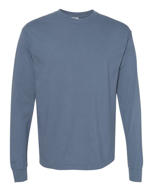Comfort Colors 6014 - Unisex Garment-Dyed Heavyweight Long Sleeve T-Shirt - Blue Jean
