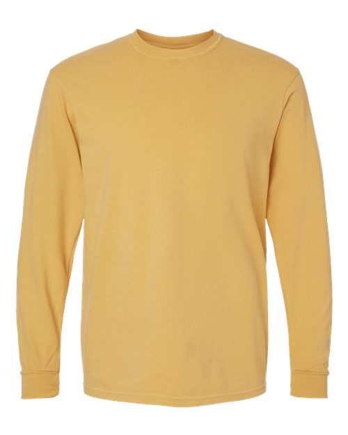 Comfort Colors 6014 - Unisex Garment-Dyed Heavyweight Long Sleeve T-Shirt - Mustard