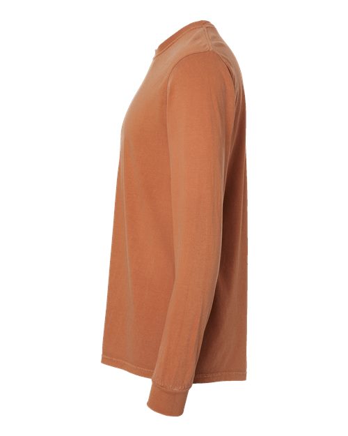 Comfort Colors 6014 - Unisex Garment-Dyed Heavyweight Long Sleeve T-Shirt - Yam