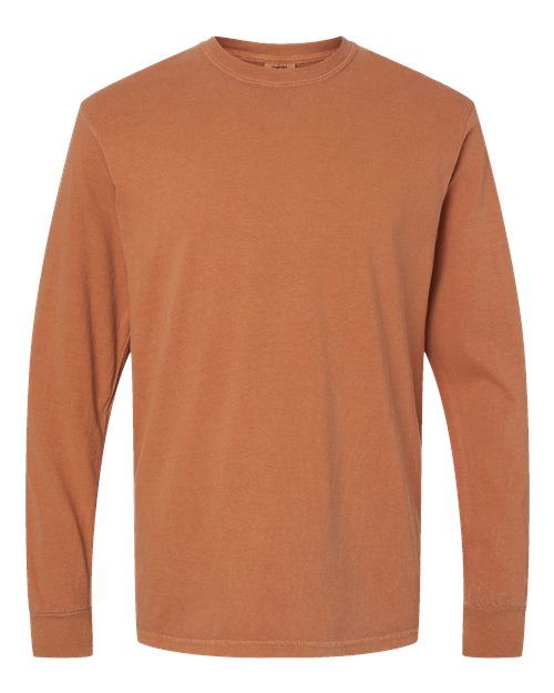 Comfort Colors 6014 - Unisex Garment-Dyed Heavyweight Long Sleeve T-Shirt - Yam