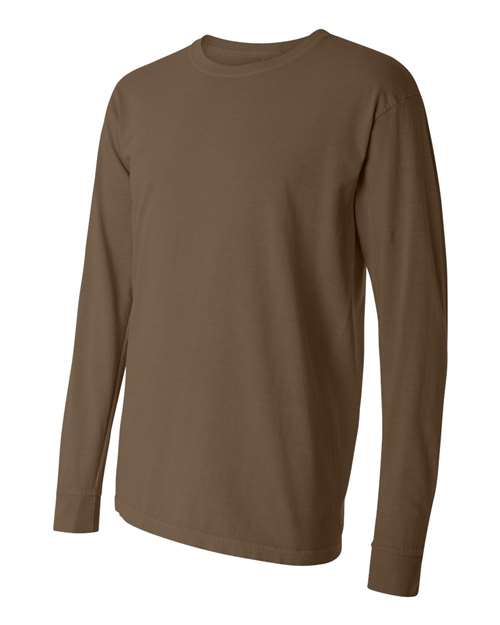 Comfort Colors 6014 - Unisex Garment-Dyed Heavyweight Long Sleeve T-Shirt - Brown