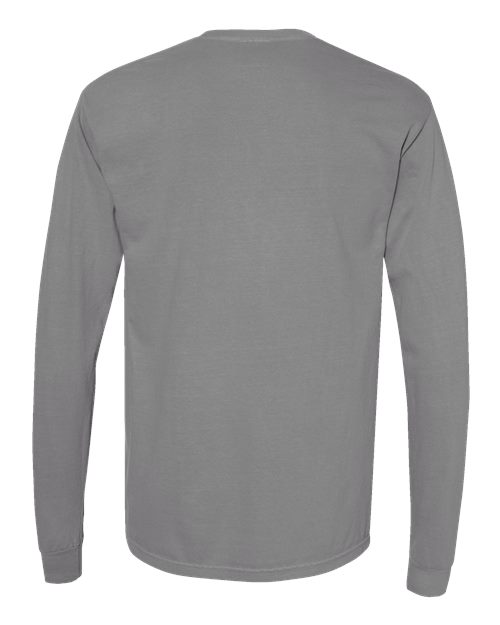 Comfort Colors 6014 - Unisex Garment-Dyed Heavyweight Long Sleeve T-Shirt - Grey