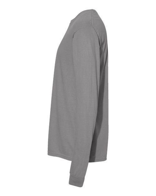 Comfort Colors 6014 - Unisex Garment-Dyed Heavyweight Long Sleeve T-Shirt - Grey