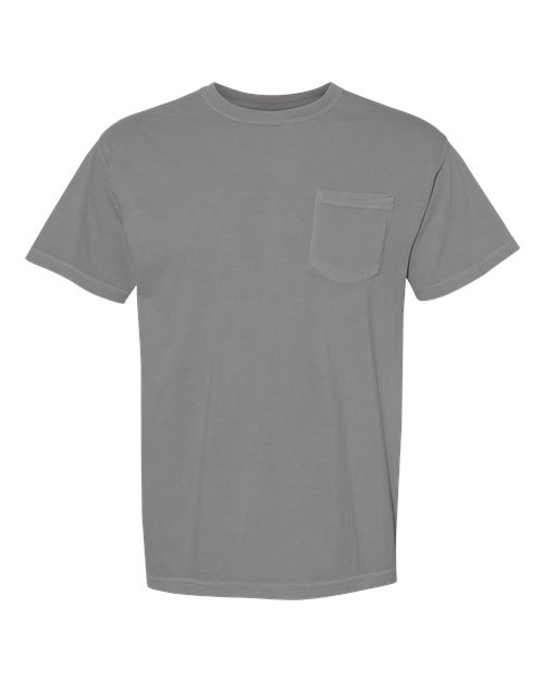 Comfort Colors 6030 - Unisex Garment-Dyed Heavyweight Pocket T-Shirt - Grey