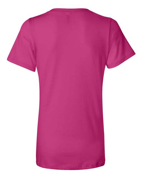 BELLA + CANVAS 6405 - Womens Relaxed Jersey V-Neck Tee - Berry