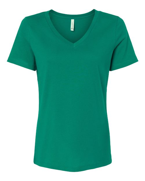 BELLA + CANVAS 6405 - Womens Relaxed Jersey V-Neck Tee - Kelly