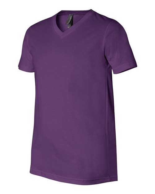 BELLA + CANVAS 3005 - Unisex Jersey V-Neck Tee - Team Purple