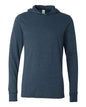 BELLA + CANVAS 3512 - Unisex Jersey Hooded Long Sleeve Tee - Heather Navy