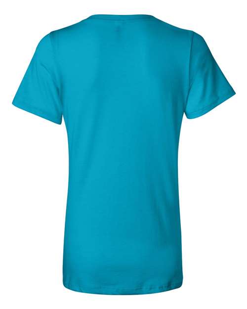 BELLA + CANVAS 6405 - Womens Relaxed Jersey V-Neck Tee - Turquoise