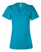 BELLA + CANVAS 6405 - Womens Relaxed Jersey V-Neck Tee - Turquoise