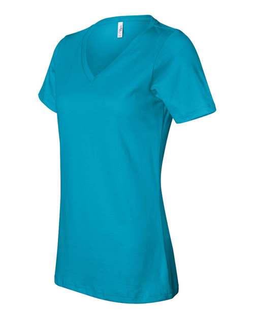 BELLA + CANVAS 6405 - Womens Relaxed Jersey V-Neck Tee - Turquoise