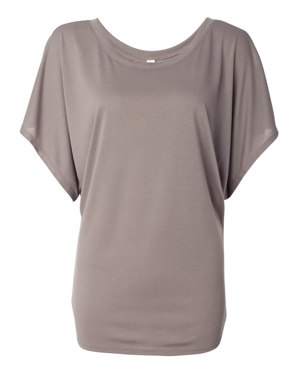 BELLA + CANVAS 8821 — Women’s Flowy Draped Dolman Tee — Pebble Brown