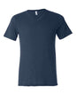 BELLA + CANVAS 3415 - Unisex Triblend V-Neck Tee - Navy Triblend