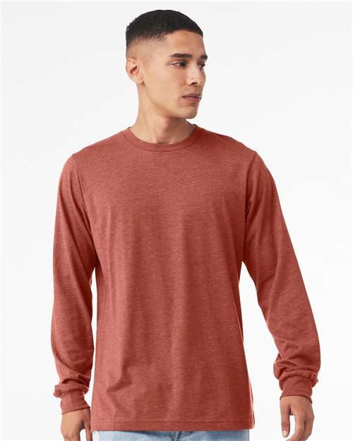 BELLA + CANVAS 3501CVC - Heather CVC Long Sleeve Tee BELLA + CANVAS
