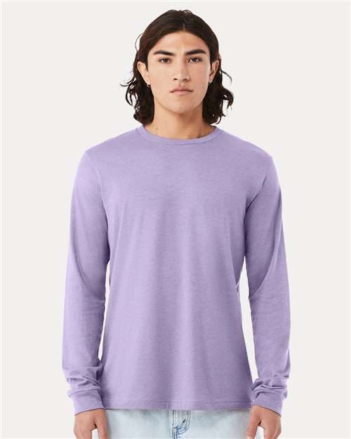 BELLA + CANVAS 3501CVC - Heather CVC Long Sleeve Tee BELLA + CANVAS