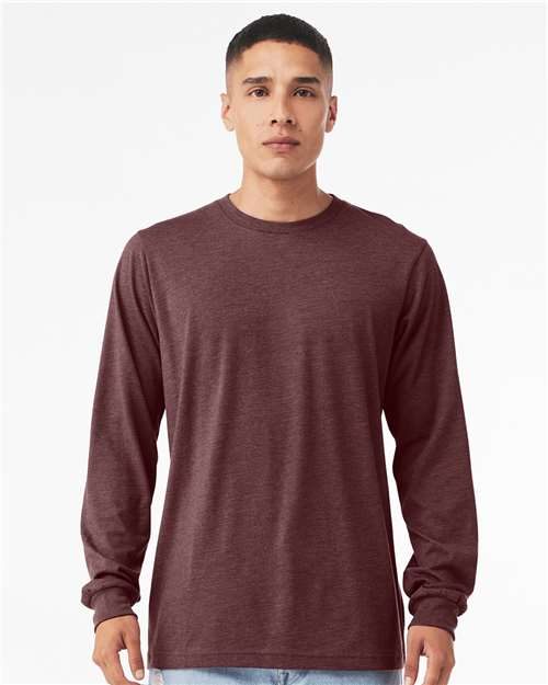 BELLA + CANVAS 3501CVC - Heather CVC Long Sleeve Tee BELLA + CANVAS