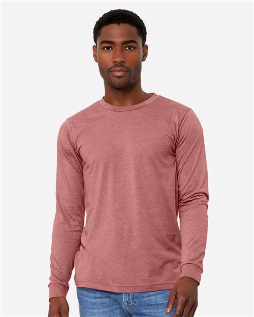 BELLA + CANVAS 3501CVC - Heather CVC Long Sleeve Tee BELLA + CANVAS