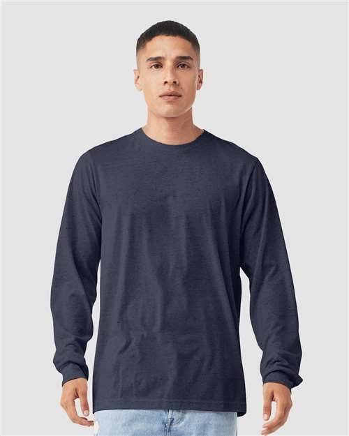 BELLA + CANVAS 3501CVC - Heather CVC Long Sleeve Tee BELLA + CANVAS