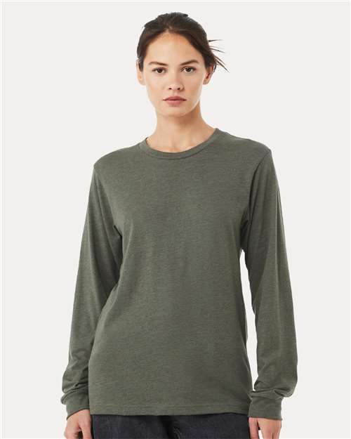 BELLA + CANVAS 3501CVC - Heather CVC Long Sleeve Tee BELLA + CANVAS
