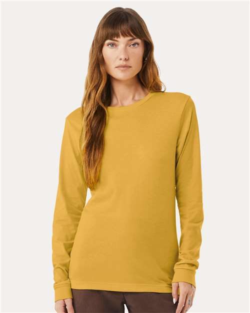BELLA + CANVAS 3501CVC - Heather CVC Long Sleeve Tee BELLA + CANVAS