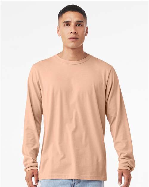 BELLA + CANVAS 3501CVC - Heather CVC Long Sleeve Tee BELLA + CANVAS