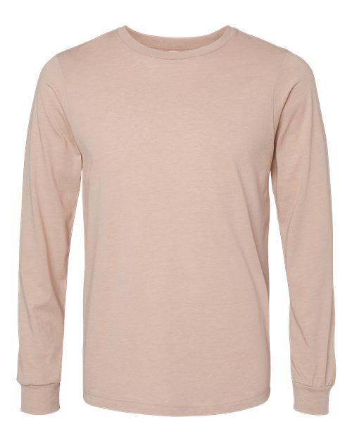 BELLA + CANVAS 3501CVC - Heather CVC Long Sleeve Tee BELLA + CANVAS