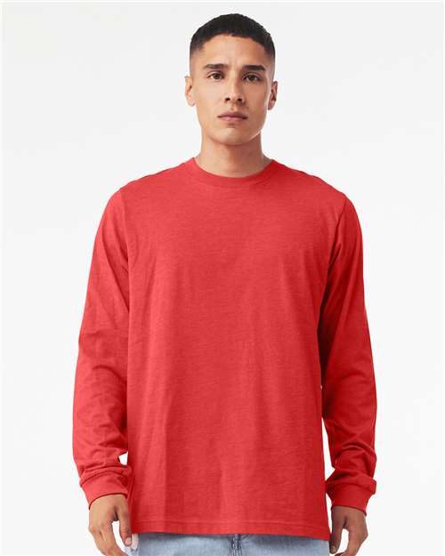 BELLA + CANVAS 3501CVC - Heather CVC Long Sleeve Tee BELLA + CANVAS