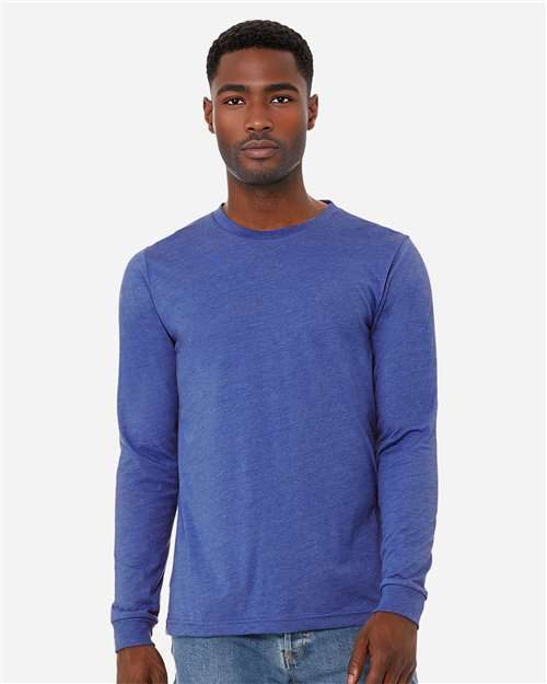 BELLA + CANVAS 3501CVC - Heather CVC Long Sleeve Tee BELLA + CANVAS