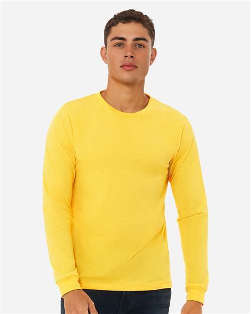 BELLA + CANVAS 3501CVC - Heather CVC Long Sleeve Tee BELLA + CANVAS