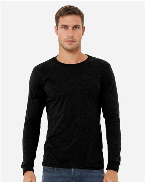 BELLA + CANVAS 3501CVC - Heather CVC Long Sleeve Tee BELLA + CANVAS